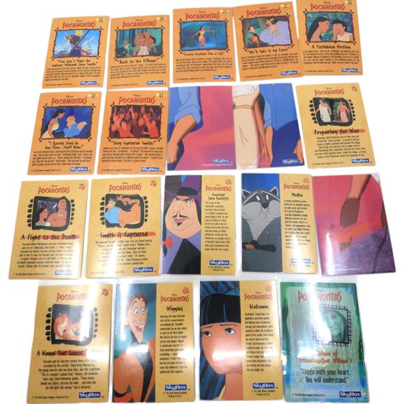 1991 SkyBox Pocahontas Disney Trading Card Lot [Lot of 19] - Picture 8 of 14